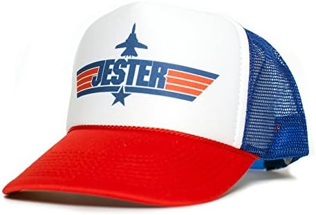 Posse ComitatusJester Unisex-Adult Trucker Cap Hat -One-Size Multi (Red/White/Royal)