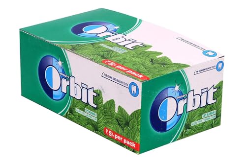 Image of Orbit Sugar Free Chewing Gum, Spearmint, 140g (Pack of 20)