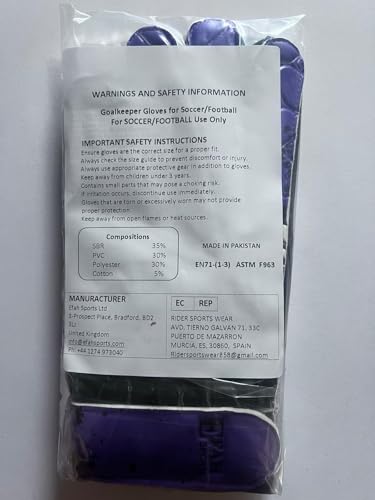 image for EFAH SPORTS Soccer Goalkeeper Gloves for Kids Boys Children Youth Foot