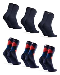 Multicolor (3x Navy, 3x Argyle Red)
