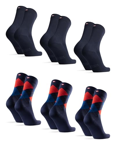 Image of DANISH ENDURANCE Crew Dress Socks, Viscose From Bamboo, 3 & 6-Pack