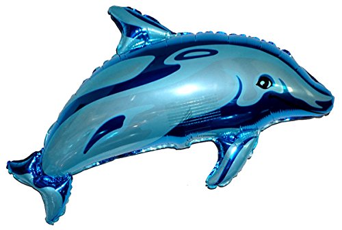 SPACE PET Levitating Dolphin Blue 37 inch Flying Floating Anti-Gravity Toy HOVERS in MID-AIR - Interactive & Educational String-Less Pet Balloon for Kids & Adult Indoor Events