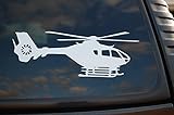 EC 135 Helicopter Sticker Vinyl Decal Pick Color & Size Eurocopter Car Window Laptop (V418) (8' X 3.25', Blue)