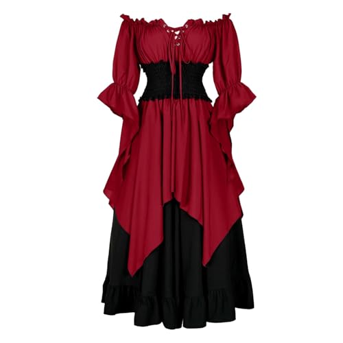 Robe gothique à lacets pour briller en soirée médiévale