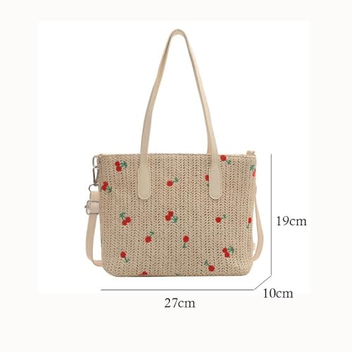 Crossbody Bag Handmade Braid Shoulder Bags Woven Handbags Women (Pink)2