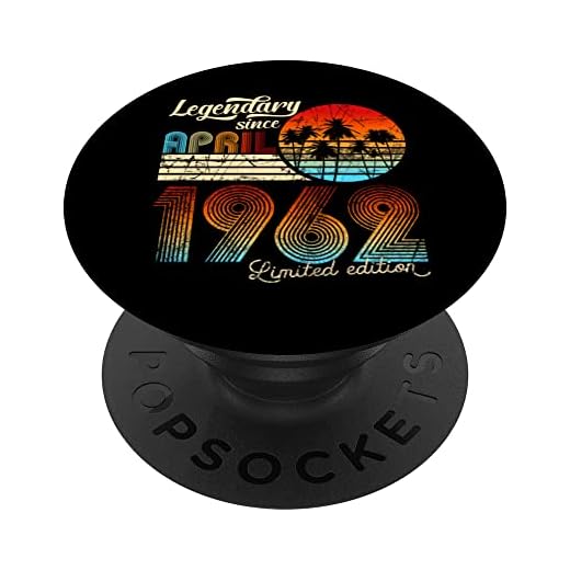 Cumpleaños Legendario Desde Abril De 1959 Regalo. PopSockets PopGrip Intercambiable