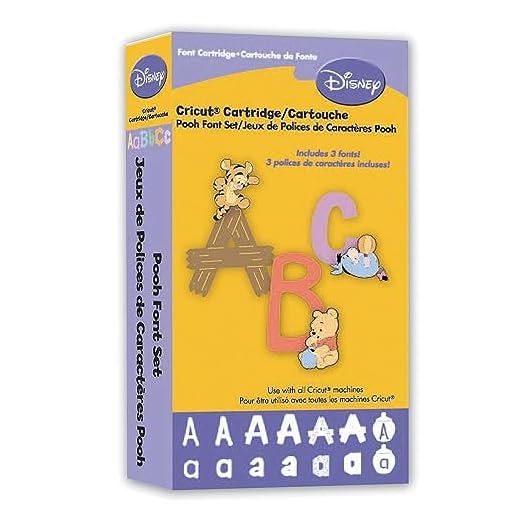 Cricut Disney Cartridge, Pooh Font Set