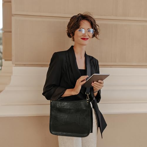 Image of JAMfit Crossbody Bag for Women Vegan Leather Hobo Handbags Trendy Shoulder Purse Handbag With 2 Adjustable Strap