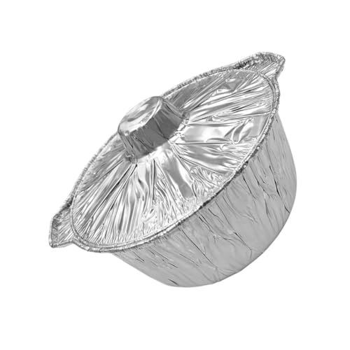 MAGICLULU 1pezzi Contenitore Alluminio Usa e Getta Con Per Bbq Padella Per Piatto Alluminio Per e Carne