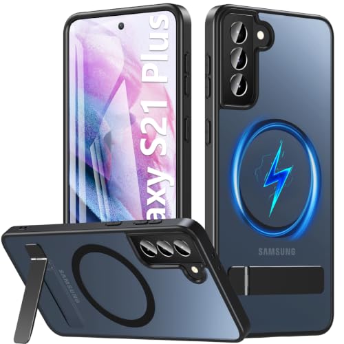 OWKEY for Samsung Galaxy S21 Plus Case with Stand,S21+ Case Fit for Magsafe