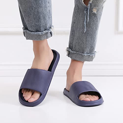 Mens Indoor Shower Slippers Open Toe Thick EVA Sole Lightweight Comfort Sandals Quick Drying Summer Home Slides4