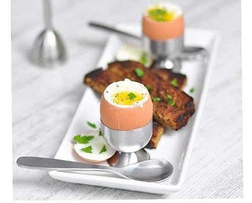 Semazz Egg Cracker Topper,Stainless Steel Soft Hard Boiled Egg Topper Egg Cutter Shell Cracker Separator Remover Eggs Cutter Breakfast Kitchen Tool for Home Hotel Restaurant - Image 2