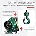 BTMPYLYT Water Green Industrial Lever Hoist, 1 Ton (2200 lbs) Capacity, 3 Meter/10 Ft Lift, Manual Hand Chain for Construction & Workshop