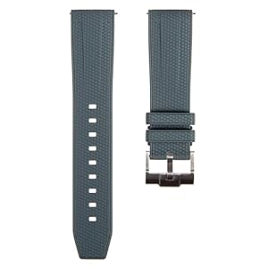 Weave Premium Silicone Rubber Watch Bands- Quick-Release Watch Straps for Men & Women-Compatible with Omega, Tudor, Rolex, Seiko and etc