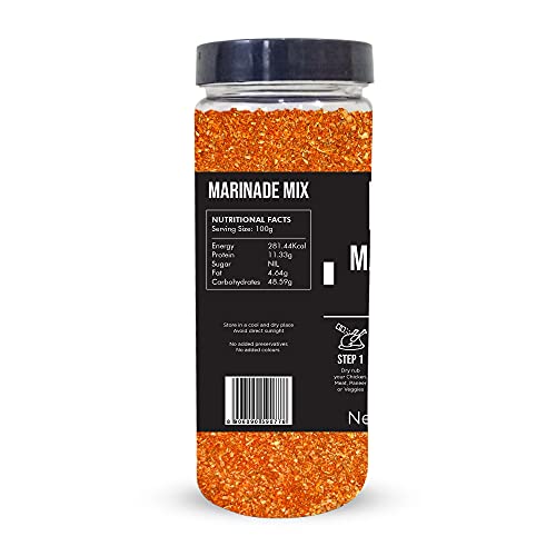 Image of Chef Urbano Marinade Mix 190g | Perfect Barbecue Tikka Masala Rub Spice Marinate Seasoning | All Purpose Seasoning | Zero Added Colours, Fillers, Additives & Preservatives | Vegetarian