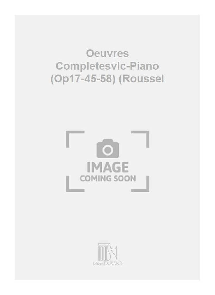 Oeuvres Complètes pour Piano de Roussel (Op 17, 45, 58) - Partitions Classiques