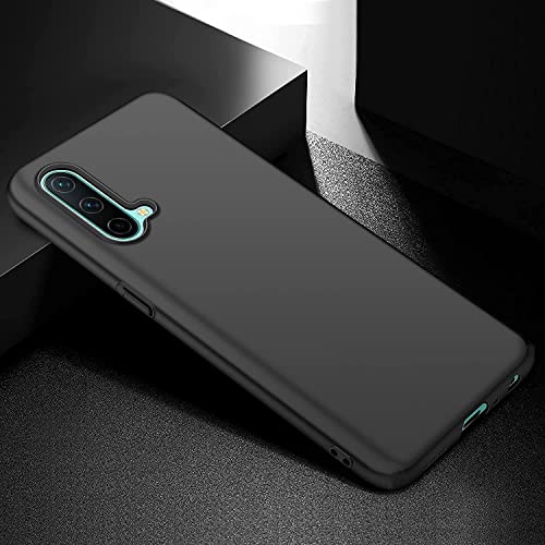 Image of Mobile Back Cover Case for Oneplus Nord CE (Silicone Case|CameraProtection|Black SC1510)