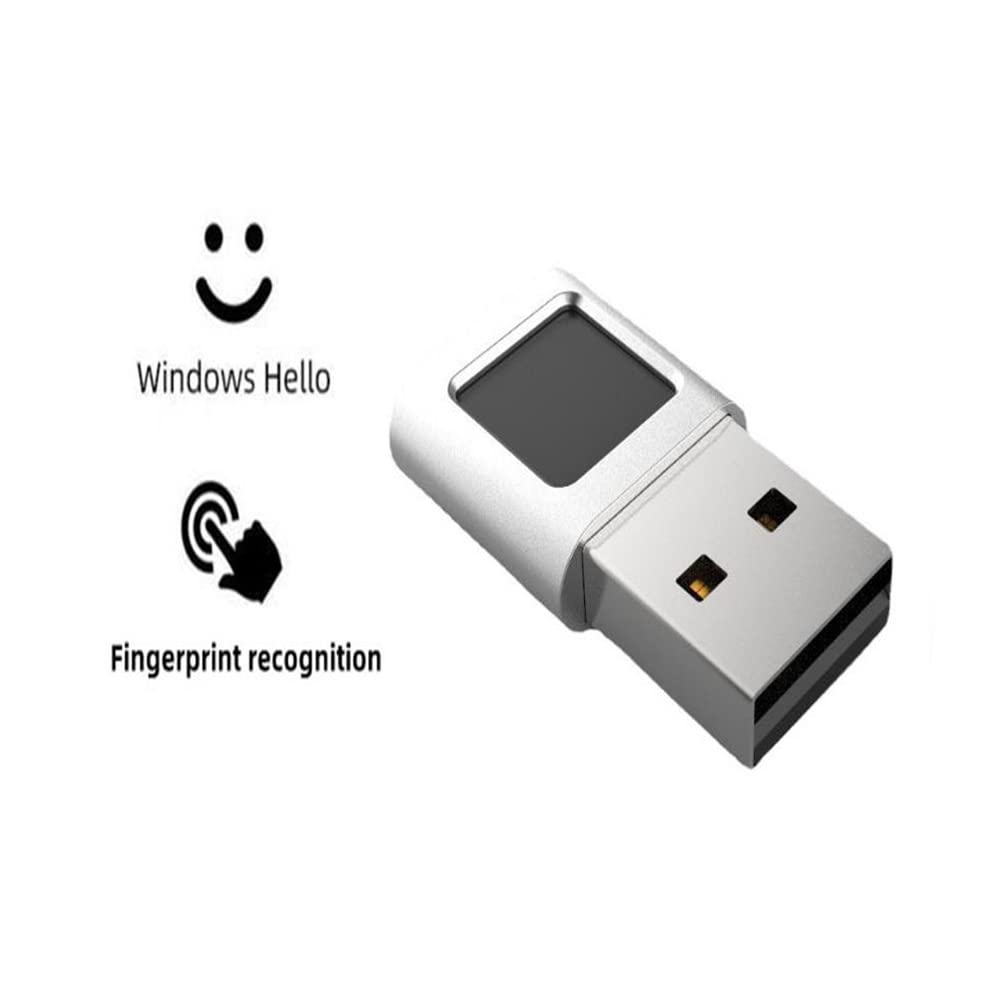 Lettore di Impronte Digitali USB, Scanner di Impronte Digitali Hello, Lettore di Impronte Digitali Hello Ad Alta sensibilità con Corrispondenza Veloce a 360 Gradi per Computer