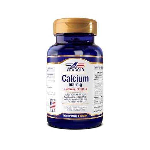 Calcium 600mg + Vit. D3 c/ 100 comprimidos + 30