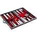 Produktbild Philos 1730 - Backgammon Filzinlet rot-weiß-schwarz, medium, Koffer Kunstleder