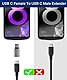 Basesailor USB C Extender Adapter 3 Stück,Type C Stecker zu Buchse PD 100W USBC Verlängerung Konverter,Thunderbolt Extension Connector für Otterbox,iMac,MacBook Pro,Air,Samsung S25,iPhone 16 15 Max