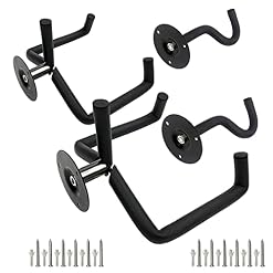 WANLIAN Guitar Wall Mount Hanger Horizontal,Electric Guitar Wall Mount Display Ukulele Slatwall Hawaiian Guitar Holder Bass Stand Rack Hook with Screws,2 Pack, Black - Les Beatles, Paul McCartney, John Lennon, RIngo Starr, George Harrison