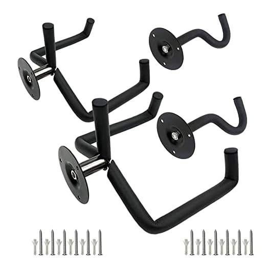 WANLIAN Wandhalterung horizontal für E-Gitarre, Ukulele, Slatwall, Hawaii-Gitarren-Halter, Bass-Ständer, Haken mit Schrauben, 2 Stück
