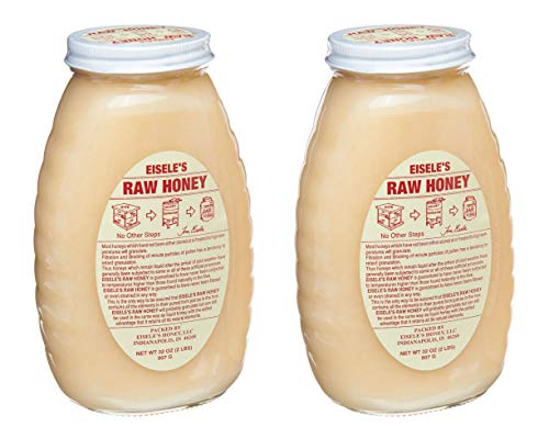 Miel Cruda Eisele's en Frasco de Vidrio 2 lb 2 Pzas