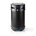 Produktbild NEDIS Party Boombox | Bis zu 3,5 Stunden | 4.1 | 150 W | Medienwiedergabe: AUX/USB | IPX5 | Verknüpfbar | Tragegriff | Partylicht | Schwarz/Silber 0.80 m Silber/Schwarz