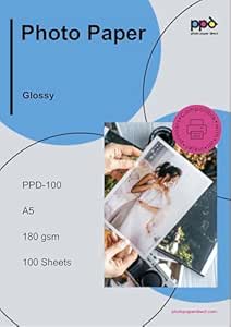 PPD Inkjet Glossy Photo Paper A5 (5.83X8.27