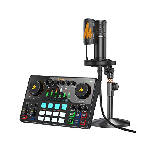 Maono AME2A USB-C Audio Interface – integrierte Effekte, XLR- und Inst-Eingang, inklusive Mikrofon