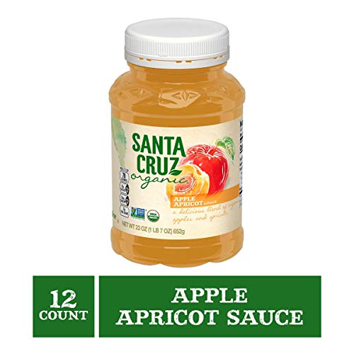 Santa Cruz Organic Apple Apricot Sauce, 23 Ounces (Pack of 12)
