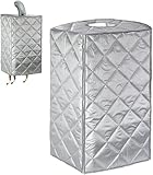 Cubierta reforzada para calentador de agua,Funda protectora impermeable para calderas y calentadores,Funda aislante contra heladas, lluvia y polvo,Durable al aire libre para patio,47x33x75cm