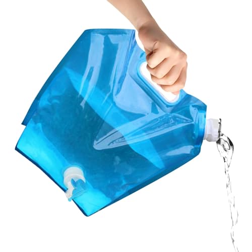 給水タンク, 給水袋, 5L折りたたみ式水容器, ウォーターバッグ 防災グッズ, 水タンク 折り畳み, 屋外用ポータブル, 漏れのない凍結可能な折りたたみ式ウォーターバッグ