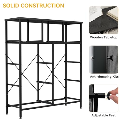 DWVO 9 Drawers Dresser for Bedroom, Fabric Storage Tower for Living Room, Entryway