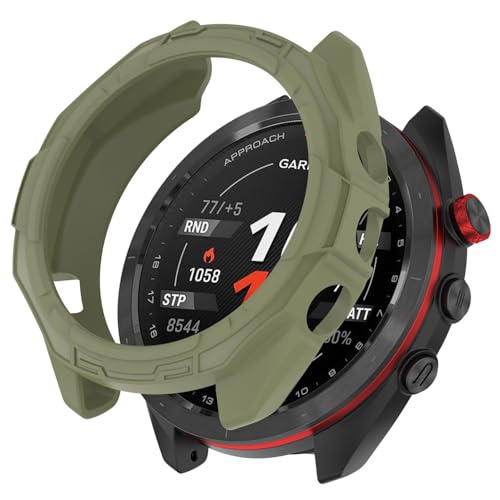 RAYTRUTH Garmin Approach S70�Ή� �P�[�X 47mm �K�[�~��s70�Ή� (�O���[��)