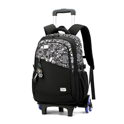 Mochila con ruedas niños de gran capacidad 35L con compartimento seguro para laptop
