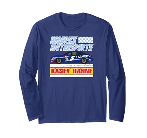 Hendrick Motorsports Kasey Kahne 5 Signature Navy Long Sleeve T-Shirt