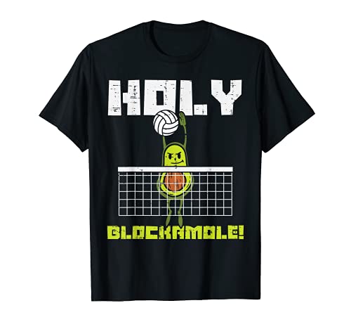Holy Blockamole Avocado Volleyball Player Blocker Men Women Camiseta