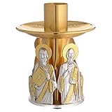  Holyart Portacandela Bronzo Dorato 4 evangelisti