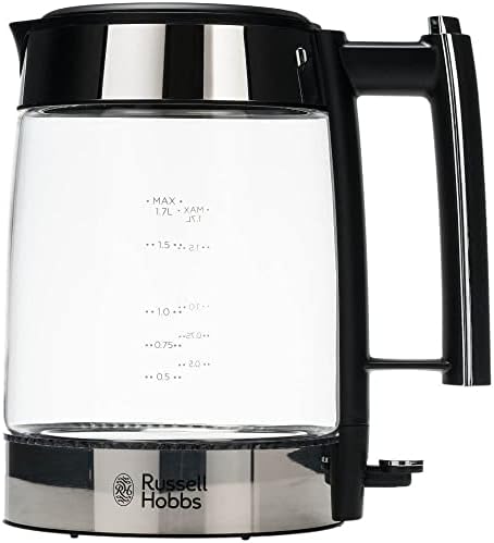 Russell Hobbs Elegance Electric Kettle – 1.7 Litres, 2200W, Glass...