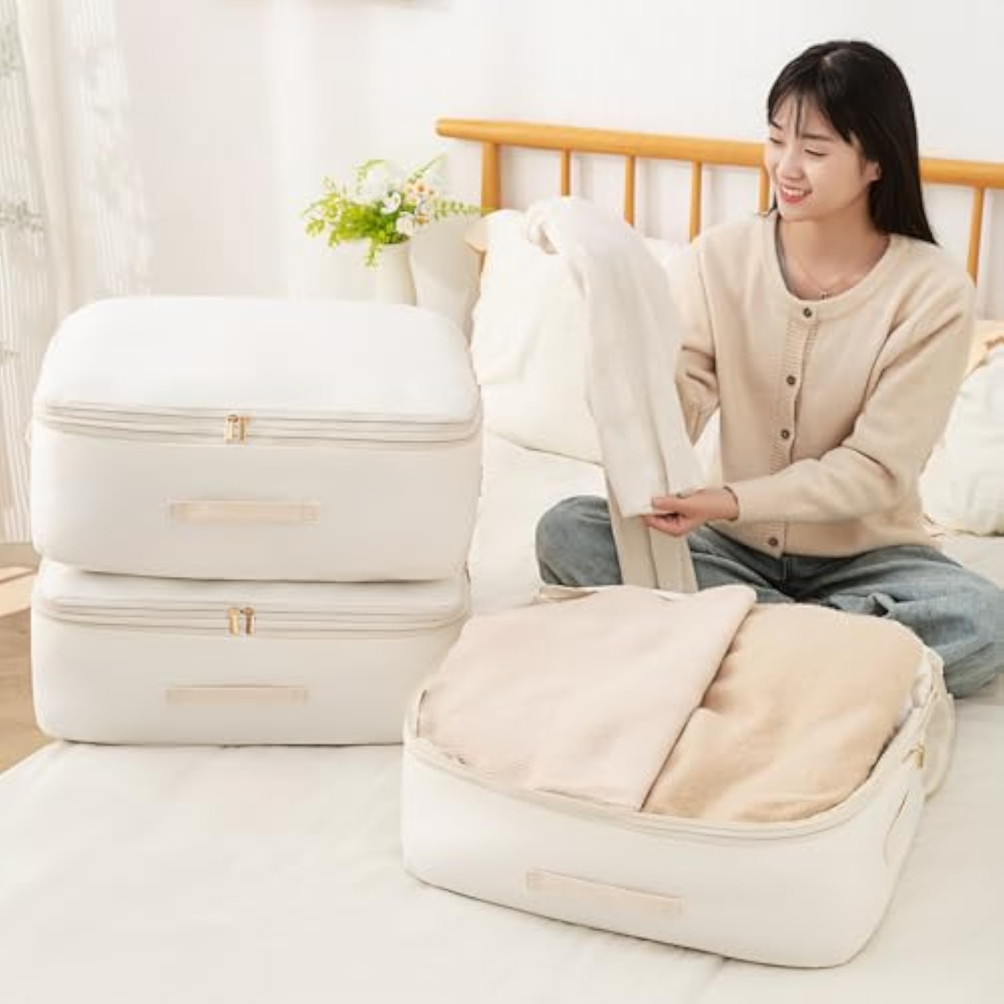 Ultra Space Saving Self Compression Organizer Bag