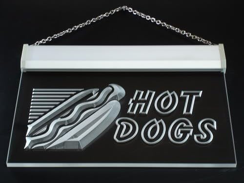 ADVPRO i083-b Open Hot Dogs Cafe Shop NR Neon Light Signs