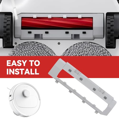 Image of Replacement Brush Guards Covers Back Cover for Roborock Q Revo, Roborock Qrevo MaxV, Roborock Qrevo S, and Q Revo Pro Robot Vacuum Cleaner - Main Brush Holder Accessories Parts(White)