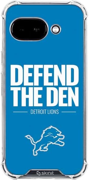 Skinit Clear Phone Case Compatible with Google Pixel 9a - Officially Licensed NFL Detroit Lions Team Motto Design