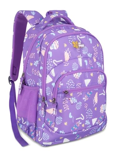 Image of Zilo Sweet Treats 34L School Backpack - Ice Cream & Candy Fun Edition for Kids (Girls & Boys)