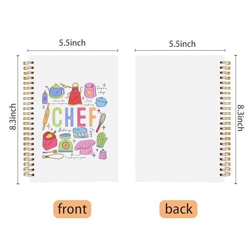 Cadeau de chef pour femme : carnet de notes chic 14x21 - 7