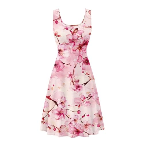 Image of TOADDITDO Womens Summer Sleeveless Tank Dress with 2 Side Pockets XS-4XL Plus Size