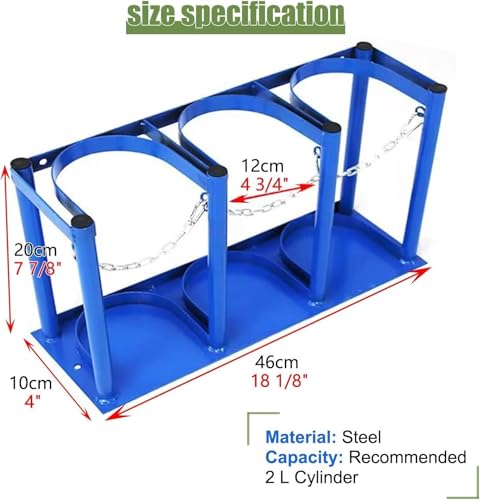 Support de rangement bouteille oxygène de qualité supérieure en acier - 3