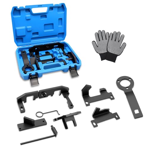 Lot de 8 outils de courroie de distribution moteur, outil de verrouillage et d'alignement d'arbre à cames compatible avec Peugeot 1.0 VTi 1.2 VTi 108 208 308,...